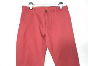 PANTALONES PARA HOMBRE CRANBERRY DOCKERS ALPHA AJUSTE DELGADO 34x32 Hombre Delgado Rojo Rosa 34 32 - Imagen 1 de 8