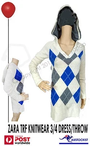 Vestido Sudadera con Capucha ZARA TRF 3/4 Largo Lana Nailon Alto ST Moda Nuevo con Etiquetas Precio de venta sugerido por el fabricante $499.99 - Imagen 1 de 3