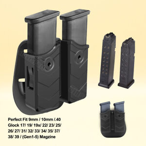 Double Mag Pouch Magazine Holster For Glock 19 19x Glock 17 26 22 23 g27 g 34 33