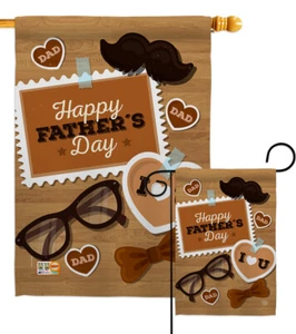 Te amo Padre Día del Padre Mejor Papa Feliz Papa Garden House Yard Flag - Imagen 1 de 13