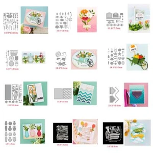 Floral Garden Balloon Frame Metal Cutting Dies Diy Scrapbooking Embossing Crafts - Picture 1 of 21