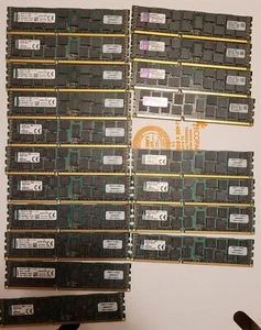 Kingston 304GB (19x 16GB) DDR3L PC3L-12800 ECC 240-Pin RDIMM RAM KVR16LR11D4/16i - Picture 1 of 1