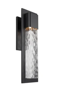Modern Forms WS-W54016-BK Mist 16" Outdoor Sconce Black - Picture 1 of 4