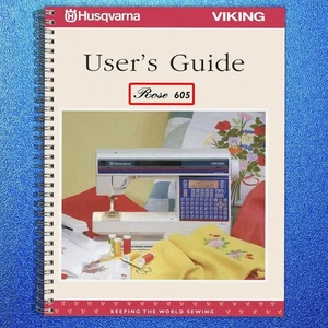 HUSQVARNA VIKING Rose 605 User Manual Operation Guide - TOUGH COIL BINDING - Imagen 1 de 5