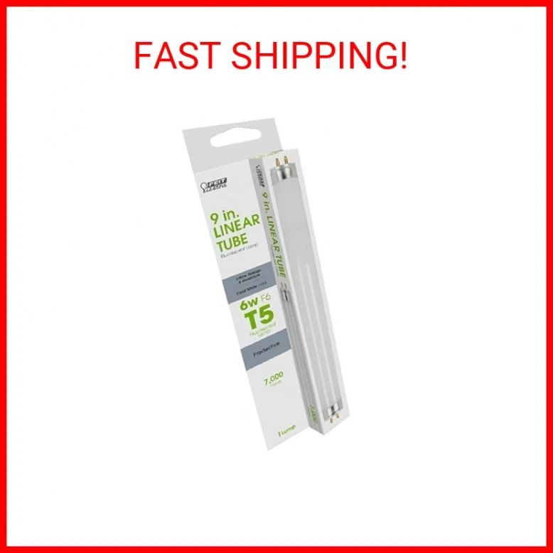 Feit Electric 6 watt T5 9 in. L Fluorescent Bulb Cool White Linear 4100 K 1 pk - - Image 1 of 1