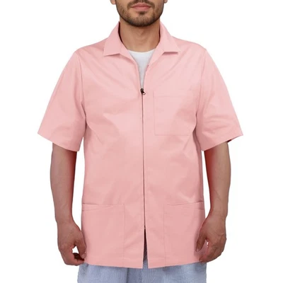 Men's Scrub Jacket Zip Front Short Sleeve - Image 1 of 4
