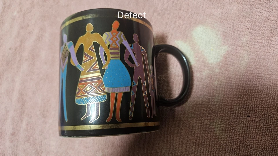 ‡ ☕ Taza de café Laurel Burch Familia del Mundo • De colección 1988 Hecha en Japón Foto 1 de 4