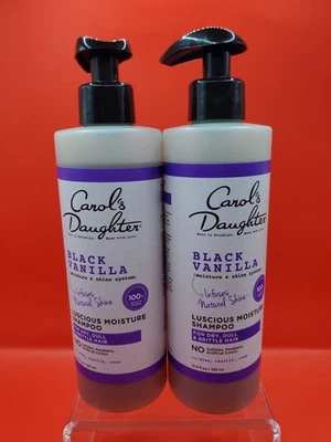 2 Pack Carol's Daughter Black Vanilla Balancing Shampoo Dry Dull Hair 12 Fl Oz - Image 1 of 3