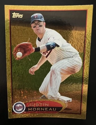 2012🔥Justin Morneau🔥Topps Gold Sparkle Parallel #230 Minnesota Twins Great - Изображение 1 из 2