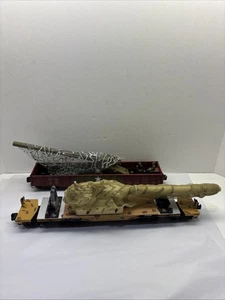 Lionel & MTH Custom U.S Army Flat Car And Gondola With Cannons/missile Launcher - Picture 1 of 20