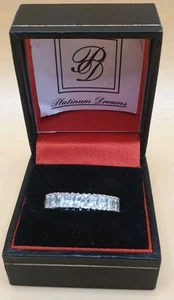 Platinum Dreams Czarlite Ring. Size P 1/2. - Picture 1 of 14