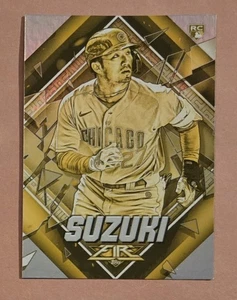 Tarjeta de radiocontrol de novato Seiya Suzuki 2022 Topps Fire Gold acuñada #74 - Imagen 1 de 2