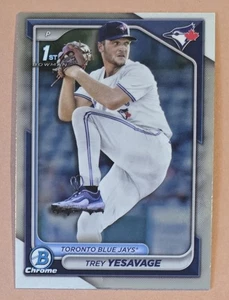 Tarjeta Trey Yesavage 2024 Bowman Chrome Draft 1st Prospect #BDC-92 - Imagen 1 de 2