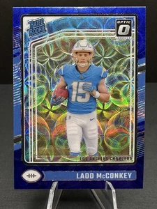 2024 Panini Donruss Optic - Rated Rookie Ladd McConkey #266 Blue Scope Prizm... - Picture 1 of 2