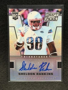 Selecciones del draft universitarias Panini Prizm 2016 #226 Sheldon Rankins autógrafos Prizms - Imagen 1 de 2