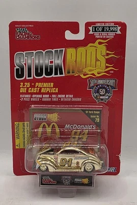 Ford 1937 cupé Bill Elliott McDonalds 1/64 #94 Stock Rods 1998 Racing Champions Foto 1 de 2