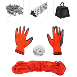 300kg/661lbs Heavy Duty Magnet Fishing Rope Kit Powerful Fishing Pull Magnet Kit - Picture 1 of 18