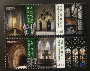 Portugal 2023 - Batalha Monastery, UNESCO Heritage stamps set MNH - Picture 1 of 1
