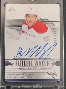 2014-15 SP Authentic Andre Burakovsky Future Watch Auto /999 Rookie RC Capitals - Bild 1 von 2