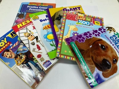Lot of 7 Kids’ Coloring Books | Mixed Titles | Very Good to Acceptable Condition - Image 1 of 4