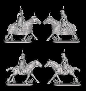 15mm Goryeo Korean Generals  (TGM-7 resin) Ten Kingdom Miniatures - Picture 1 of 12