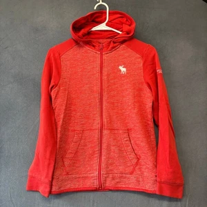 Abercrombie & Fitch Kids 13/14 Jacket Sweatshirt Jumper Full Zip Hooded Moose - Picture 1 of 9