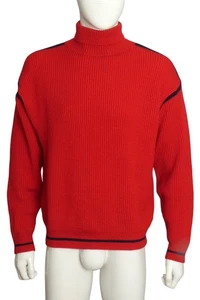 PIERRE CARDIN - 80er Jahre roter Rollkragenpullover, Größe L - Bild 1 von 5