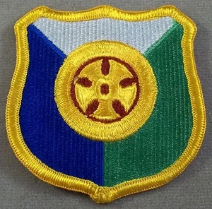 Parche borde merrowed a todo color de la 319ª Brigada de Transporte del Ejército de los Estados Unidos - Imagen 1 de 2