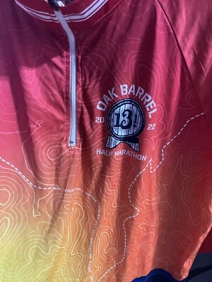 2022 Oak Barrel Half Marathon Jack Daniel’s Race Pullover Large 1/4 Zip - Image 1 of 4