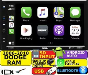 06-10 DODGE RAM GPS NAV BLUETOOTH USB SD APPLE CARPLAY ANDROID AUTO CAR STEREO - Picture 1 of 11