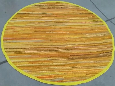 YELW / MULTI 6'-0" x 6'-0" Broken Thread Rug Reduced Price 1172760506 RAR130H-6R - Image 1 of 4