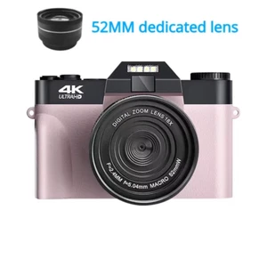 4K HD Professional Digital Camera Camcorder WIFI Webcam Wide Angle 16X Digital Z - Picture 1 of 12