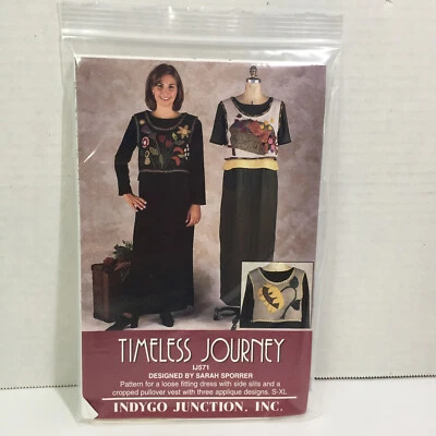 Timeless Journey Pattern Size s-xl Dress Cropped Applique Vest Indygo Junction - Image 1 of 3