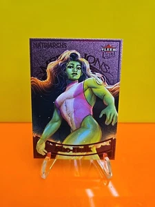 2024 MARVEL FLEER ULTRA MATRIARCHS SHE-HULK PINK MEDALLION M-5 - Picture 1 of 7