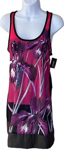 Express Racerback Tank Abstract Floral Sequined Mini Dress Womens size Small NWT - Picture 1 of 8