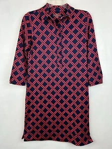 Vestido Camisa Vineyard Vines Mujer XXS Estampado Sankaty Margo Nuevo Viaje Oficina - Imagen 1 de 9