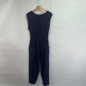 Free People Beach Jamie Jersey Jumpsuit, Blue. XS. - Picture 1 of 5