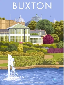 Buxton Derbyshire Pavilion Gardens  fridge magnet 80mm x 55mm - Picture 1 of 1