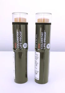 2 x Revlon ColorStay Life-Proof Matte Foundation Stick 240 MEDIUM BEIGE - Picture 1 of 4