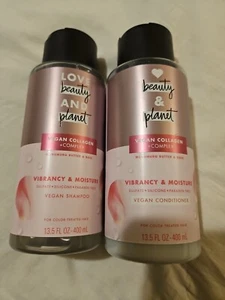 SET: Love Beauty & Planet Shampoo & Conditioner Murumuru Butter & Rose, 13.5oz - Picture 1 of 6