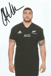 NEW ZEALAND & WASPS RUGBY: JEFFERY TOOMAGA-ALLEN SIGNED 6x4 PORTRAIT PHOTO+COA - Picture 1 of 1