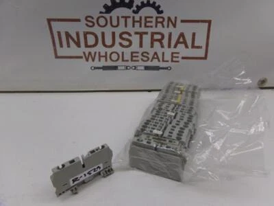 Allen Bradley 1492-L4 Feed Trough Gray Terminal Block Lot of 10 - Image 1 of 4