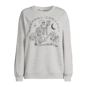 Juniors Gray Eternal Dreamer Graphic Sweatshirt with Long Sleeves size XXL (19) - Picture 1 of 3