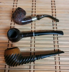 Vintage Dr Grabow Omega Medico Apollo Kaywoodie Ruf-Tone Pipe Lot Black Estate - Picture 1 of 20