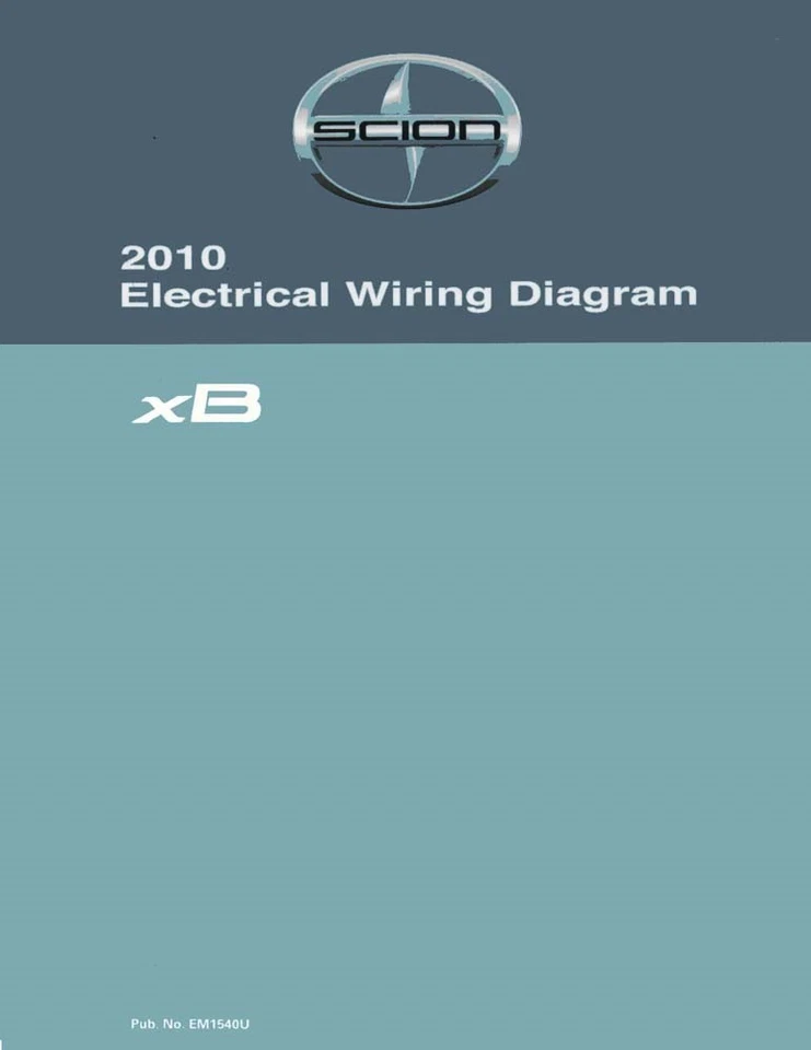 Diagramas de cableado SCION xB 2010 esquemas diseño de fábrica OEM Foto 1 de 1