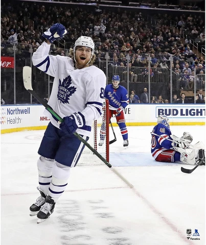 William Nylander Toronto Maple Leafs Unsigned Goal Celebrate Photo Cover