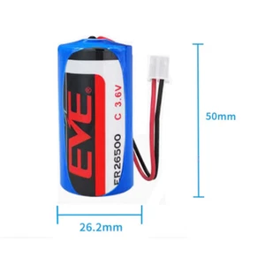 New ER26500 3.6V 8500mAh Non-rechargeable Li-ion Battery with 2.0 white plug - Picture 1 of 3