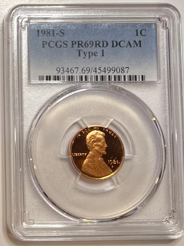 1981 S Lincoln Memorial Penny 1C Type 1 PCGS PR69RD DCAM Cover