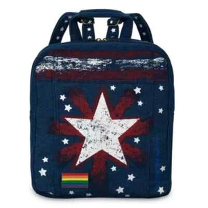 Disney Parks Marvel Doctor Strange America Chavez Denim Pride Backpack New Ship - Picture 1 of 13