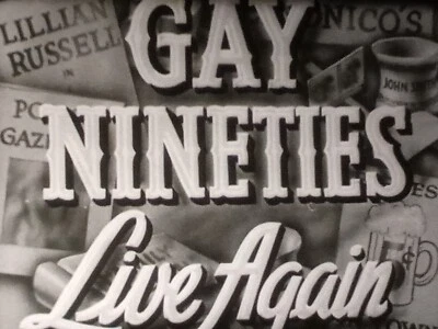 Gay 90s Live Again, Old Time Movies, 16mm, 400ft Reel Foto 1 de 4